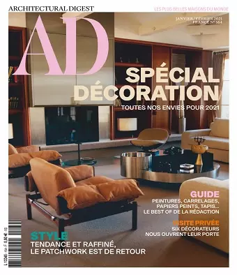 AD Architectural Digest N°164 – Janvier-Février 2021  [Magazines]