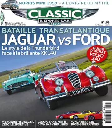 Classic et Sports Car N°108 – Avril 2022  [Magazines]