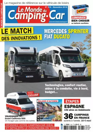 Le Monde du Camping-Car - Novembre 2019 [Magazines]
