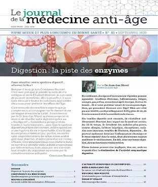 Le Journal De La Médecine Anti-Âge N°45 – Septembre 2020 [Magazines]