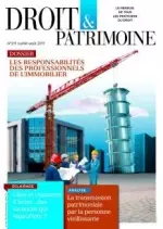 Droit & Patrimoine - Juillet-Août 2017 [Magazines]