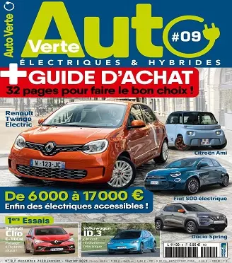 Auto Verte N°9 – Décembre 2020-Février 2021  [Magazines]