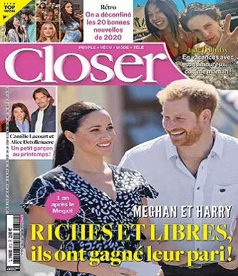 Closer N°812 Du 2 au 8 Janvier 2021  [Magazines]