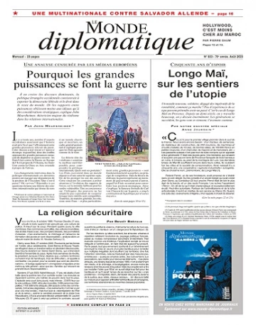 Le Monde Diplomatique N°833 – Août 2023  [Journaux]