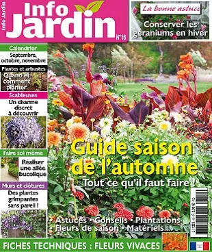 Info Jardin N°16 – Septembre-Novembre 2020 [Magazines]