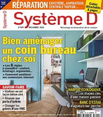Système D N°899 – Décembre 2020  [Magazines]