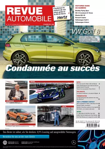 Revue Automobile - 31 Octobre 2019 [Magazines]