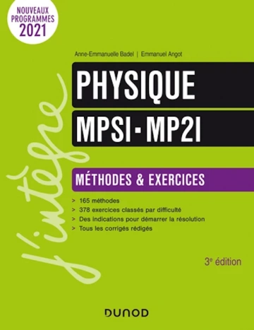 Physique Méthodes et Exercices MPSI-MP2I - 3e éd. [Livres]