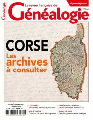 La Revue Française de Généalogie - Octobre-Novembre 2019 [Magazines]