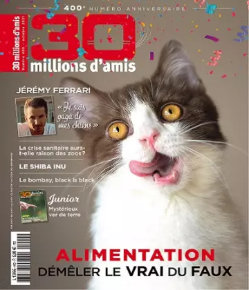 30 Millions d’Amis N°400 – Octobre 2021  [Magazines]