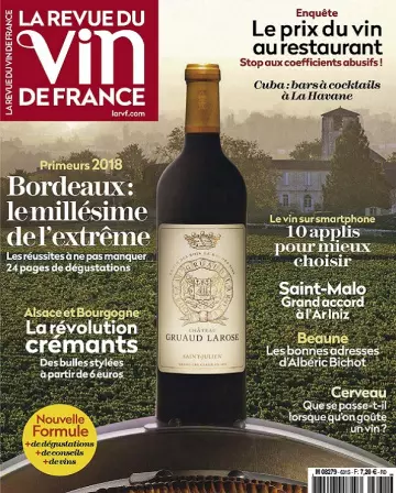 La Revue Du Vin De France N°631 – Mai 2019 [Magazines]