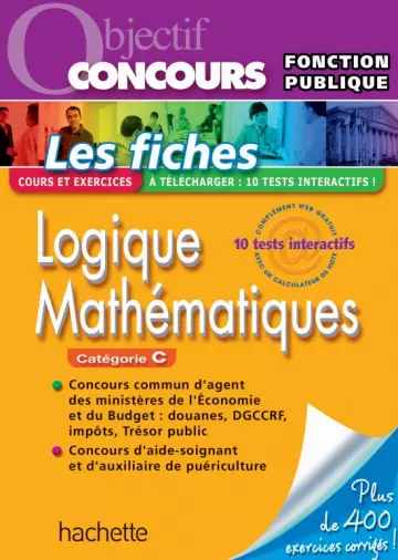 Concours Les Fiches - Logique Mathématiques Catégorie C  [Livres]