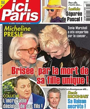 Ici Paris N°3898 Du 18 Mars 2020  [Magazines]