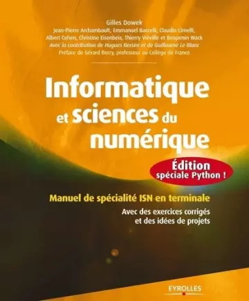 Informatique et sciences du numérique en terminale (edition Python) [Livres]