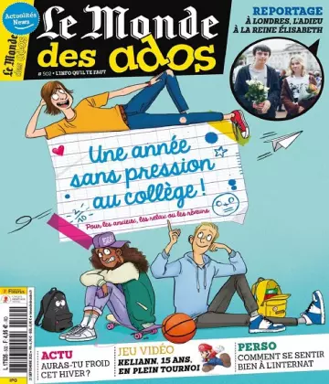 Le Monde Des Ados N°502 Du 21 Septembre 2022  [Magazines]