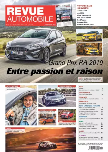 Revue Automobile – 19 Décembre 2019 [Magazines]
