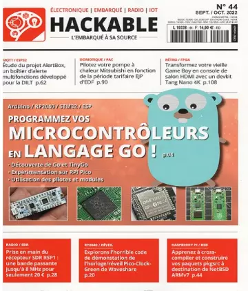 Hackable Magazine N°44 – Septembre-Octobre 2022 [Magazines]