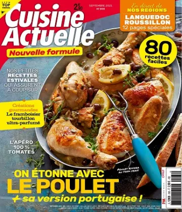Cuisine Actuelle N°368 – Septembre 2021  [Magazines]