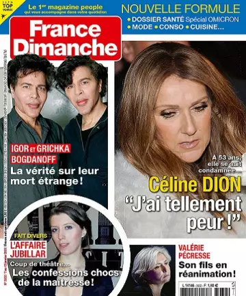 France Dimanche N°3932 Du 7 au 13 Janvier 2022  [Magazines]