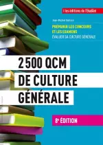 2500 QCM de culture générale [Livres]