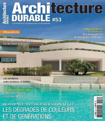 Architecture Durable N°53 – Décembre 2022-Janvier 2023 [Magazines]