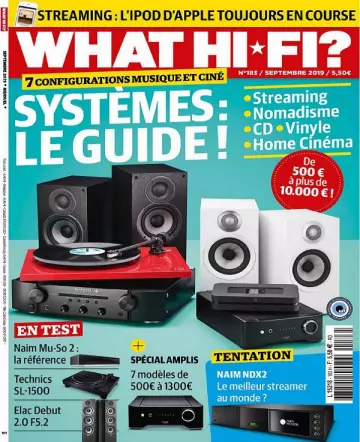What Hi-Fi N°183 – Septembre 2019  [Magazines]