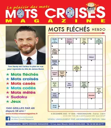 Mots Croisés Magazine N°3040 Du 8 Décembre 2022  [Magazines]