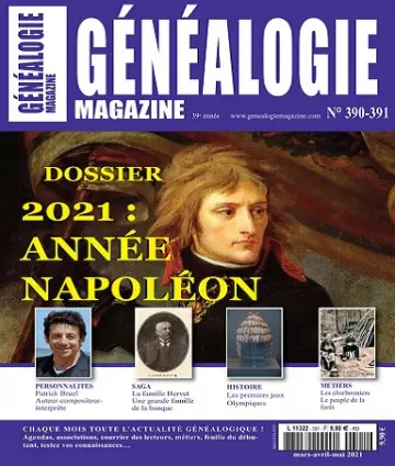 Généalogie Magazine N°390-391 – Mars-Mai 2021  [Magazines]