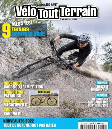 Vélo Tout Terrain N°278 – Mai-Juin 2022 [Magazines]