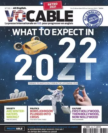 Vocable All English N°532 Du 23 Décembre 2021  [Magazines]