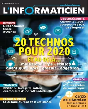 L’Informaticien N°184 – Février 2020 [Magazines]