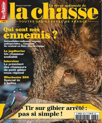 La Revue Nationale De La Chasse N°863 – Août 2019 [Magazines]