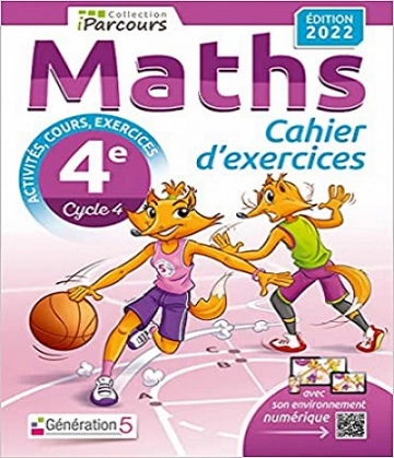Cahier d’exercices iParcours maths 4e avec cours  [Livres]