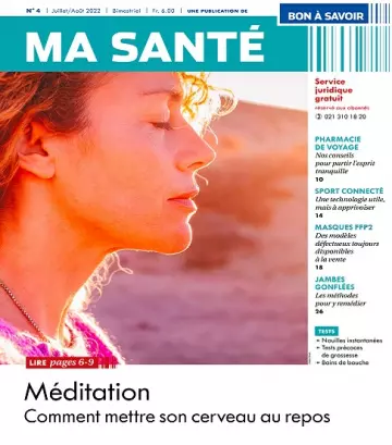 Bon à Savoir Ma Santé N°4 – Juillet-Août 2022 [Magazines]