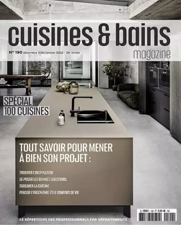 Cuisines et Bains Magazine N°190 – Décembre 2021-Janvier 2022 [Magazines]