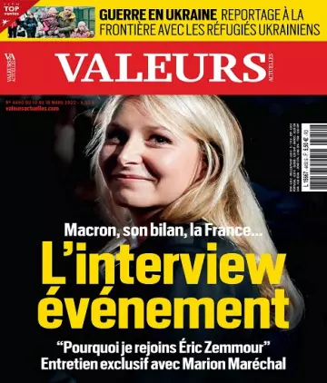 Valeurs Actuelles N°4450 Du 10 au 16 Mars 2022  [Magazines]