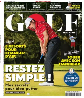 Golf Magazine N°379 – Novembre 2021  [Magazines]