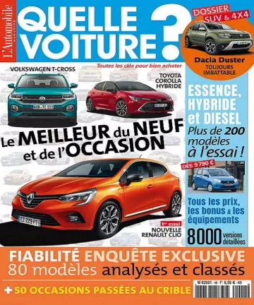 L’Automobile Magazine Quelle Voiture N°48 – Juillet-Septembre 2019 [Magazines]
