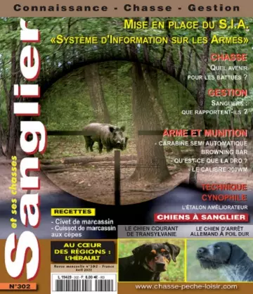 Sanglier et Ses Chasses N°302 – Avril 2022  [Magazines]