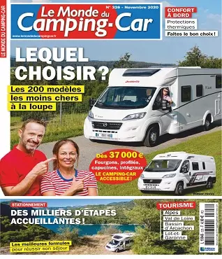 Le Monde Du Camping-Car N°326 – Novembre 2020  [Magazines]