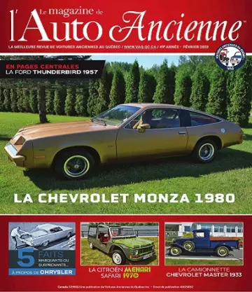 Le Magazine De L’Auto Ancienne – Février 2023 [Magazines]