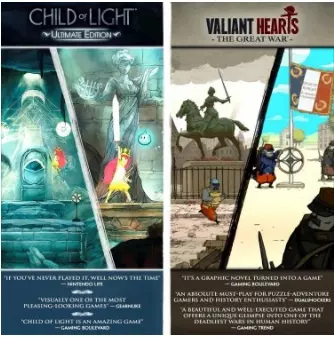 Child of Light Ultimate Edition and Valiant Hearts: The Great War [Switch]